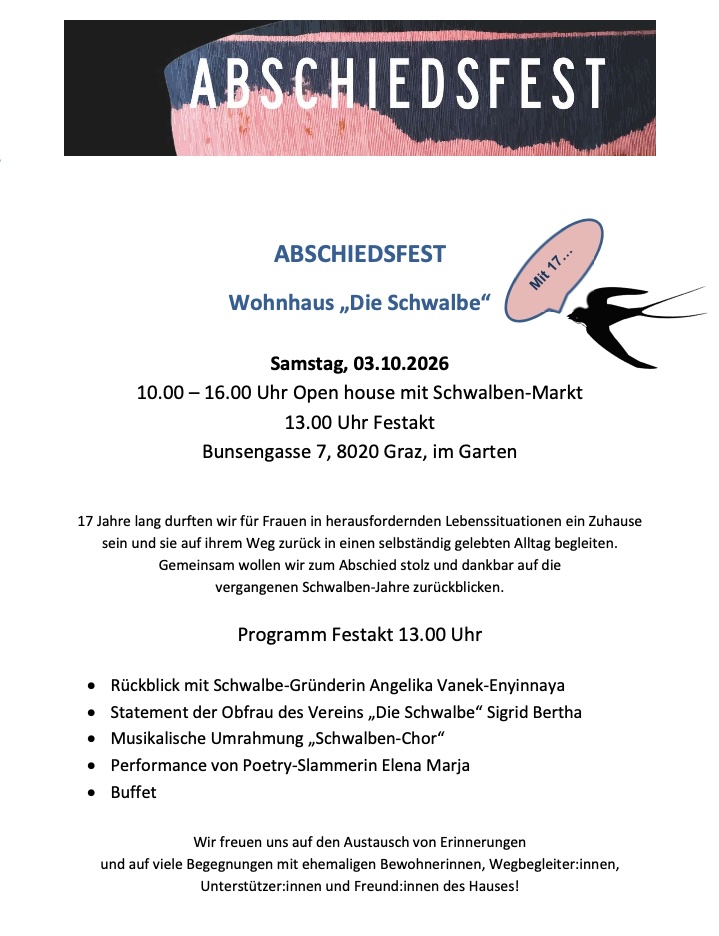 Abchiedsfest Oktober 26